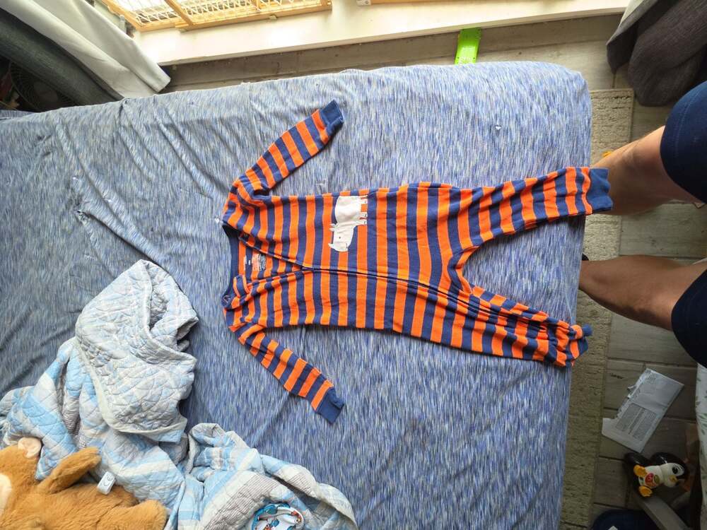 Simple Joys by Carter's Baby Boy Striped Rhino Footless Sleeper Pajamas 18M